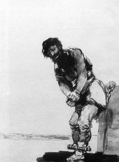 Francisco de goya y Lucientes Chained Prisoner